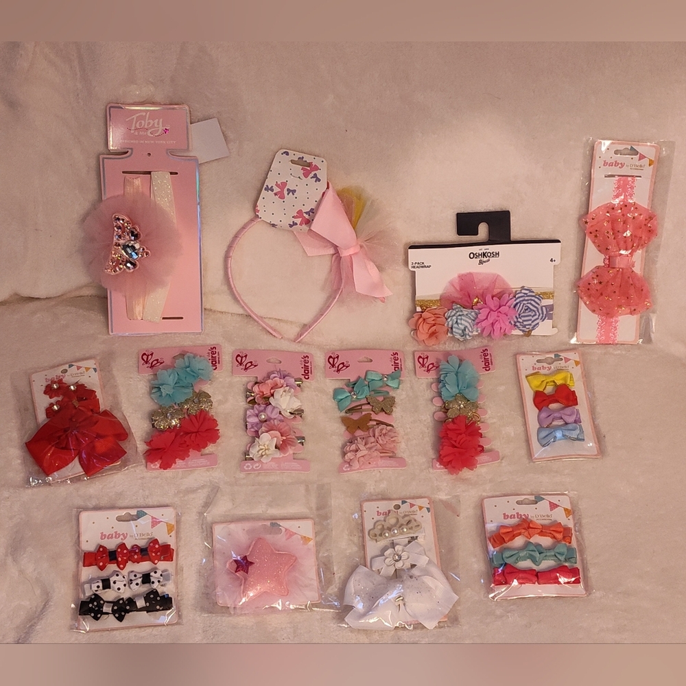 NWT! Little Girls Hair Accessories Bundle (50+pcs)